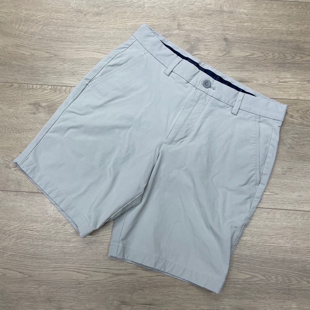 Vineyard Vines Performance Shorts Mens 28 Gray Chino 1H001141 Golf Preppy